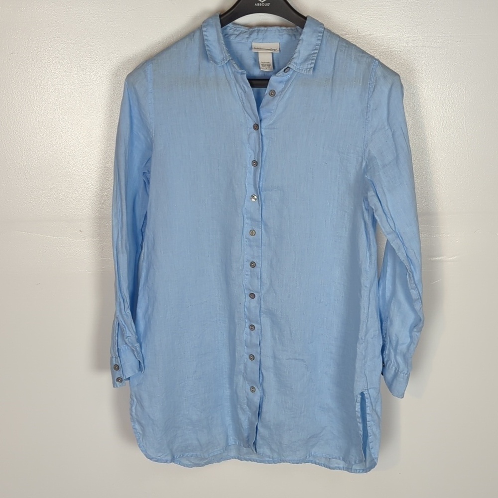 Soft Surroundings 100% Linen Tunic Top